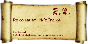 Rokobauer Mónika névjegykártya
