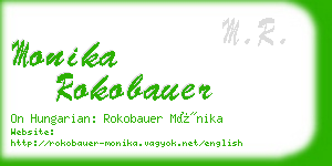 monika rokobauer business card